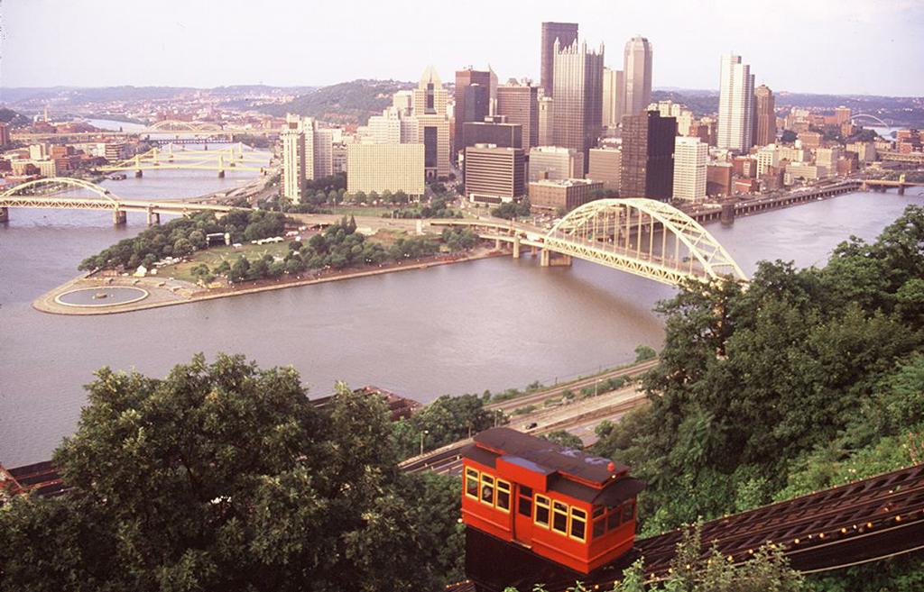 Pittsburgh with cable car from Positively Pittsburgh Live Talkcast in